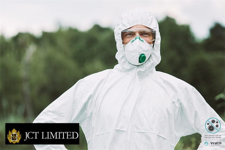 JCT Limited has partnered with Polygiene AB to launch VB-GO® Hazmat Suits, Face Masks and Coveralls, all of which will have the functionality of Polygiene ViralOff® Antiviral Treatment Technology.